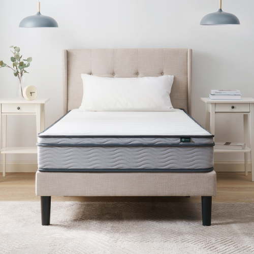 Zinus 8" Bonnell Innerspring Mattress with Euro Top, Twin