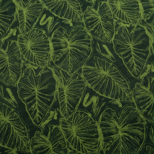 Green Kalo Scribble Kapa Moe - Hawaiian Bamboo Swaddle