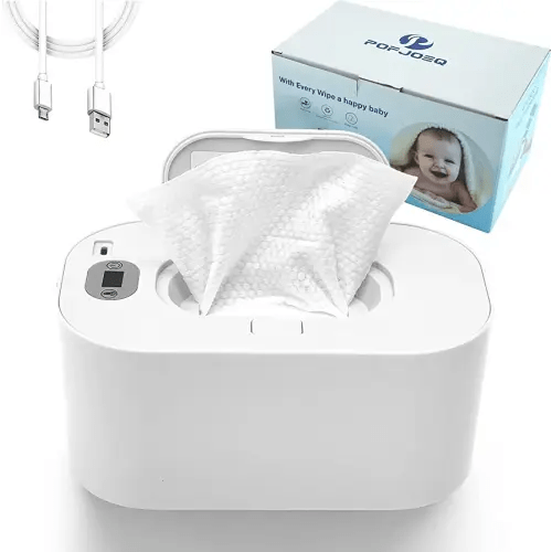 Wipe Warmer with Digital Display,Large Capacity Wipes Dispenser, 3 Modes of Temperature Heating Control,Warms Quickly and Evenly, Comfort and Safety for Baby (White)