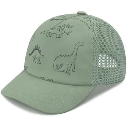 Olreco Baby Baseball Cap Toddler Baseball Hat with Mesh Infant Hat Toddler Ball Cap UPF 50+ Kids Trucker Hats for Boys Girls