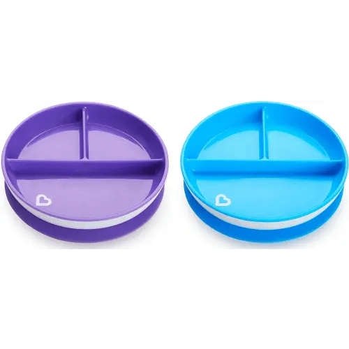 Munchkin Stay Put Divided Suction Plates