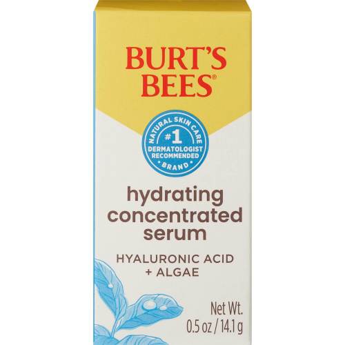 Burt's Bees Hydrating Concentrated Serum with Hyaluronic Acid + Alage, .5 OZ