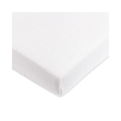 Mini Crib Sheet in GOTS Certified Organic Muslin Cotton