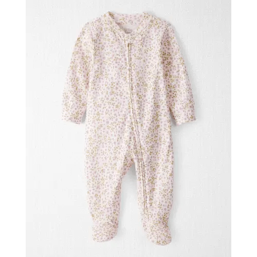 Baby Girl Organic Cotton Sleep & Play Pajamas in Botanic Muse Print - Little Planet | Carter's