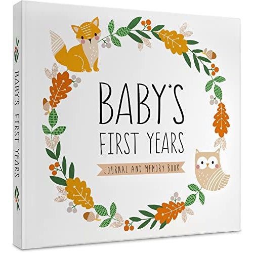 Keepsake Baby Memory Book for Baby Boy or Girl – Timeless Gender Neutral Baby Journal Scrapbook Photo Album for First 5 Years – Milestone Book to Record Every Event from Birth to Age 5