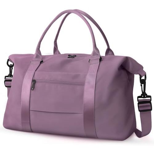 Travel Duffle Bag, Waterproof Weekender Bag Carry On Tote Bags for Women, Travel Essentials Sport Gym Bag for Men, Hospital Bag for Labor and Delivery, Overnight Bag Luggage Bag with Trolley Sleeve