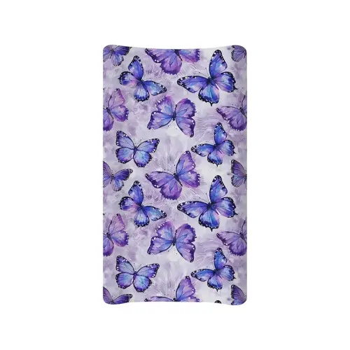 Purple Butterfly Changing Pad Covers Changing Table Cover for Baby Boys and Girls Soft Breathable Changing Pad Sheets Cover Soft Breathable