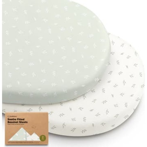 2-Pack Soothe Fitted Bassinet Sheets