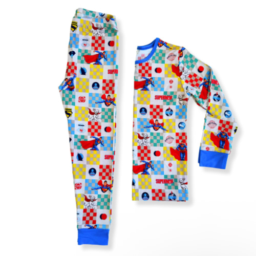Superman Bamboo Long Sleeve Pajamas