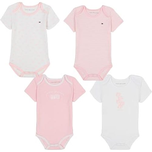 Tommy Hilfiger baby-girls 4 Pack Bodysuits