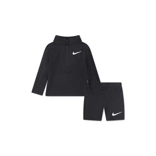 Quarter Zip Pullover & Shorts Set
