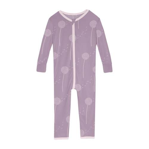 Print Convertible Sleeper with Zipper in Lavender Dandelion Wish