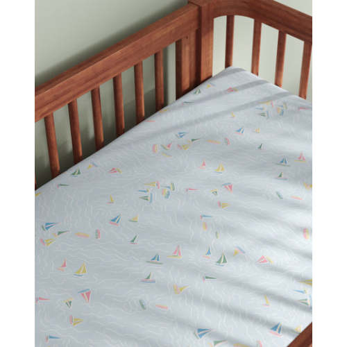 Sail Away Crib Sheet Set | Nestig