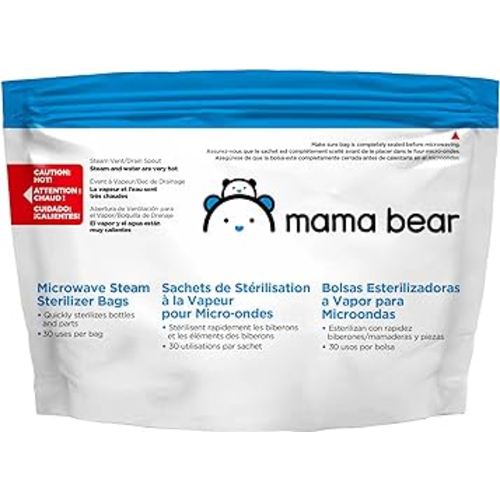 Amazon Brand - Mama Bear Sterilizer Bags, 10-count