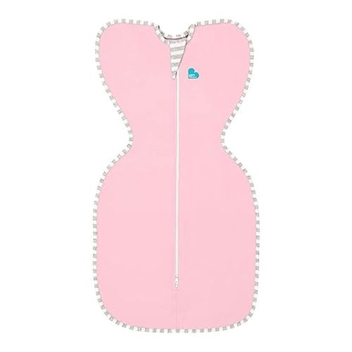 Love to Dream Swaddle UP, Dramatically Better Sleep, Allow Baby to Sleep in Their Preferred arms up Position for self-Soothing, snug fit Calms Startle Reflex, Pink, Small, 8-13 lbs