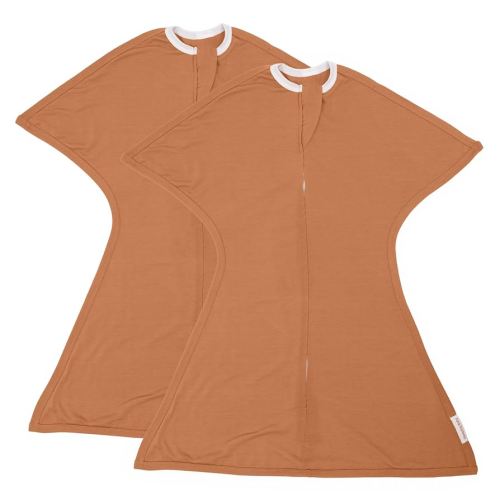 SleepingBaby Zipadee-Zip Transition Swaddle - Cozy Baby Swaddle Blanket with Zipper Convenience - Roomy Wearable Blanket for Easy Diaper Changes - Spice, Small (4-8 Month) - 2 Pack