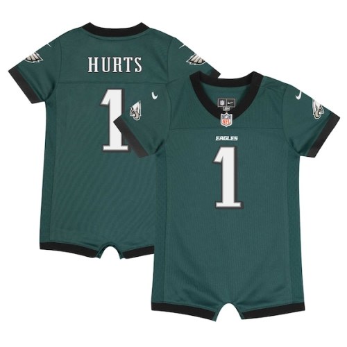Newborn Nike Jalen Hurts Midnight Green Philadelphia Eagles Romper Game Jersey