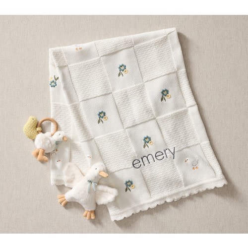 Goose Lovey, Blanket, and Rattle Set