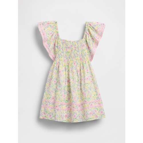 Baby & Toddler Smocked Flutter-Sleeve Dress