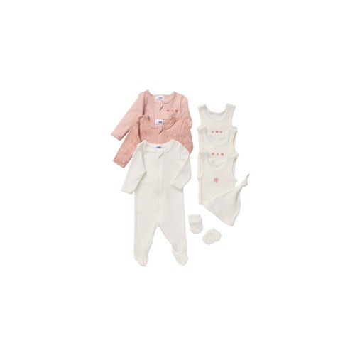 4baby Newborn 8 Piece Set Flower Pink | Baby Bunting AU