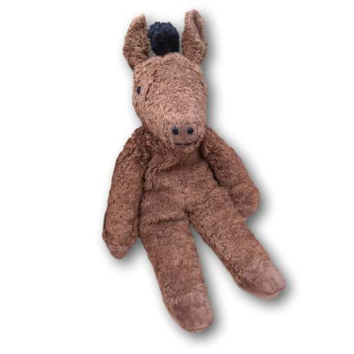 Senger Organic Cotton Brown Horse, Small 12" | Stuffed Animals- Blue Otter Toys