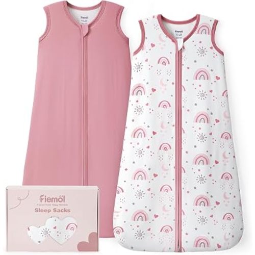 Rayon Made from Bamboo Sleep Sack 1.0 TOG, 0-6 Months Baby