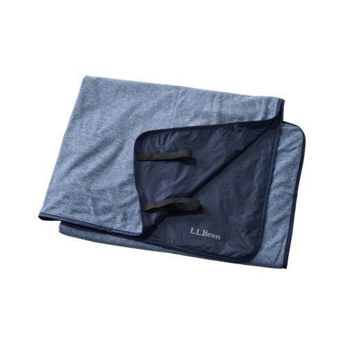 L.L.Bean Waterproof Outdoor Blanket, Color: Navy Heather/Nautical Navy