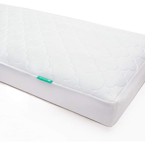 Newton Baby Waterproof Crib Mattress Pad | Ultra-Breathable Quilted Layer for Comfort & Universal Fitted Skirt for Secure Fit | Machine Washable | Crib Mattress Protector Pad Waterproof, 1 Pack