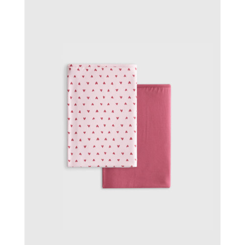 Bamboo Swaddle 2-Pack in Painted Hearts