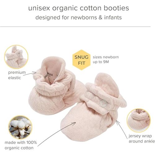 Burt's Bees Baby Newborn Essentials Unisex Organic Cotton Booties