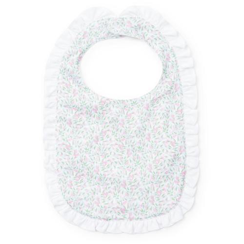Ruffled Girls' Bib - Garden Soiree