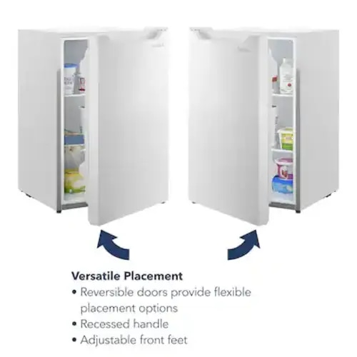 Insignia™ - 2.7 Cu. Ft. Mini Fridge with Door Storage and ENERGY STAR Certification - White