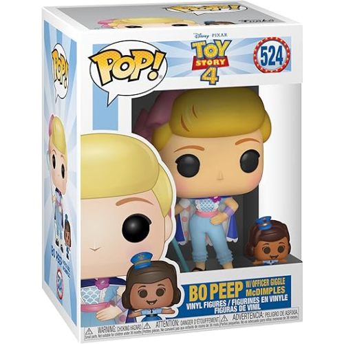 Funko Vinyl: Disney: Toy StoryPOP! Bo Peep with Officer Giggles McDimples Collectible Figure - Bo-Peep - Toy Story 4 - Collectible Vinyl Figure - Gift Idea - Official Merchandise - for Kids & Adults