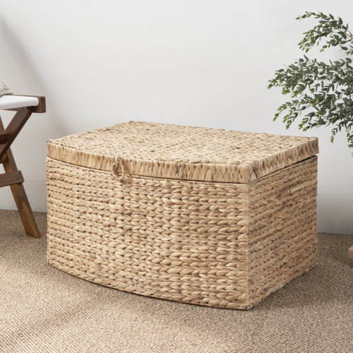 SOL HOME Ludmilla Wicker Trunk & Reviews | Wayfair