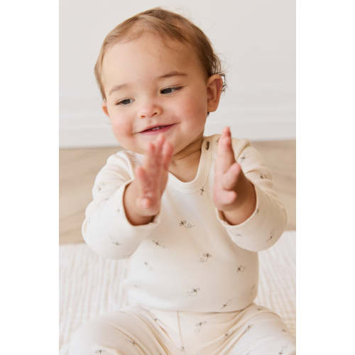 Organic Cotton Fernley Bodysuit - Bumblebees (0-3mo)