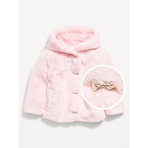 Faux-Fur Hooded Coat for Toddler Girls