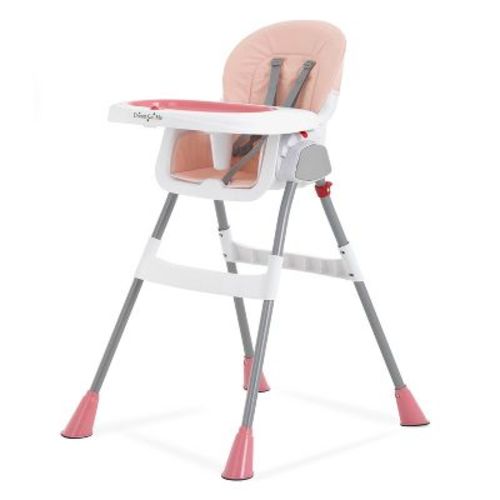 Dream On Me Portable 2-In-1 Table Talk Standard High Chair - Pink