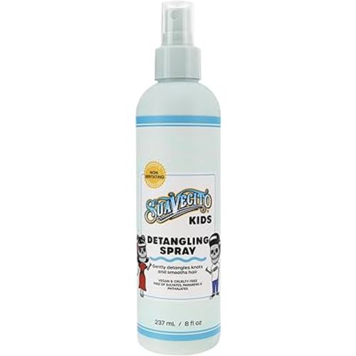 Suavecito Kid's Detangling Spray - Nourishing & Gentle Plant Based Detangler, Calming Chamomile Scent - Free of Sulfates, Parabens, and Phthalates - Cruelty Free