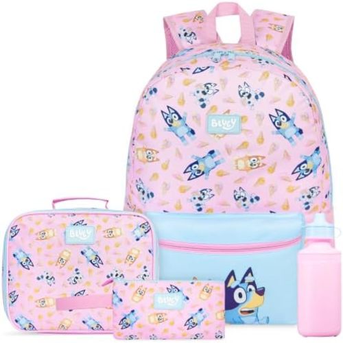 Get Trend Bluey Girls Backpack, Lunch Bag, Pencil Case, Water Bottle