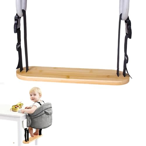 Baby Footrest Compatible with Inglesina Foot Rest:0.6inches Thick Sturdy Adjustable Bamboo Foot Rest Fit for Hook On High Chairs for Fast Table Chair High Chair that Attaches (Chairs Not Included)