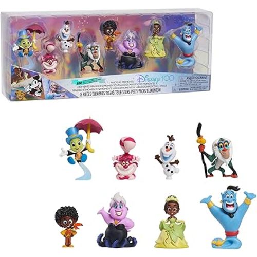 Disney100 Years of Magical Moments, Limited Edition 8-piece Figure Set, Kids Toys for Ages 3 Up by Just Play