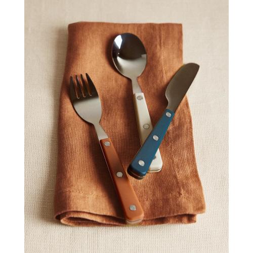 CHILDREN'S FLATWARE SET WITH WARM COLORS (SET OF 3)