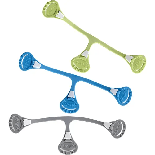 [Boy 3 pack] Snappi Cloth Diaper Fasteners - Replaces Diaper Pins - Use with Cloth Prefolds and Cloth Flats