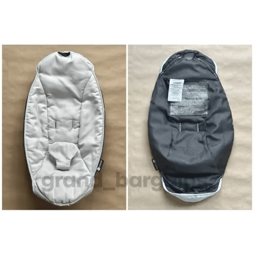 Genuine MamaRoo Seat Fabric Covers, Infant Inserts, Cloth Replacement, 4moms OEM - Grey Classic (1037)