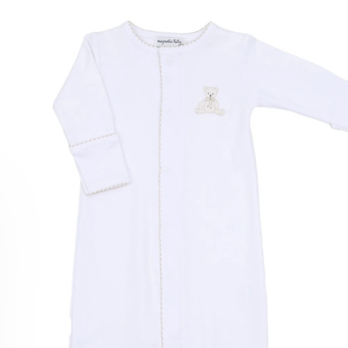 Unisex Baby Converter - Pima Cotton My Teddy - Ivory – Magnolia Baby