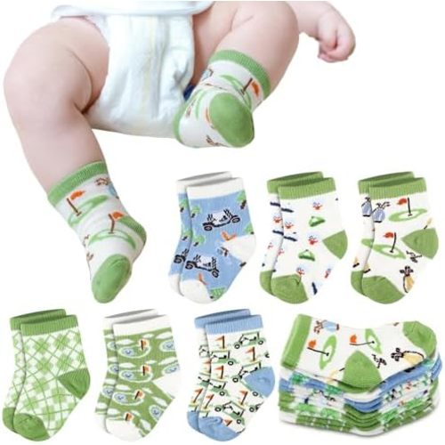 Ramede 6 Pairs Baby Golf Cotton Hosiery Socks