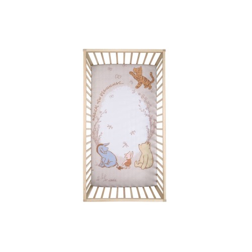 Disney Baby Pooh Bear & Pals Photo Op Cotton Baby Fitted Crib Sheet