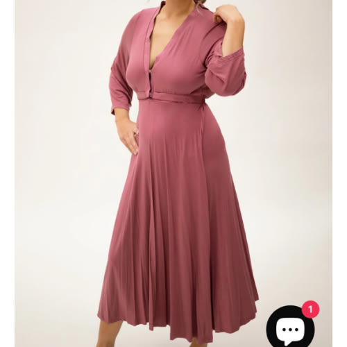 Lila Labor & Postpartum Gown in Dusty Rose