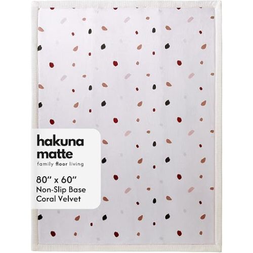Hakuna Matte CloudSoft Baby Play Mat for Floor 60" x 80" Confetti