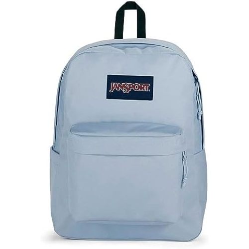 JanSport SuperBreak Plus Backpack with Padded 15-inch Laptop Sleeve and Integrated Bottle Pocket - Spacious and Durable Daypack for Work and Travel - Blue Dusk